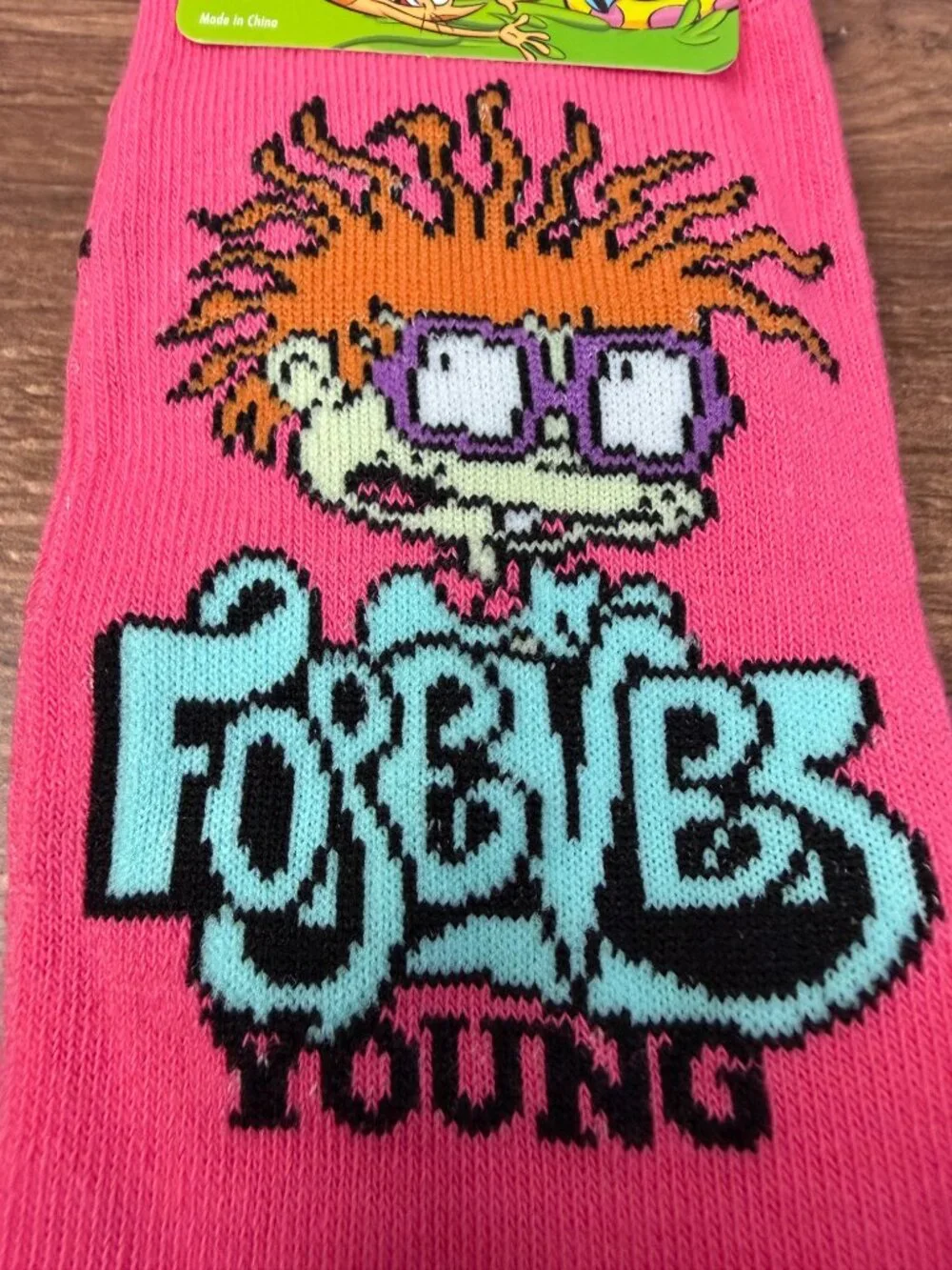 Rugrats Tommy & Chuckie Crew Socks NWT 2 Pair